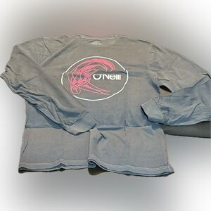 Brand New O'Neill Gray Long Sleeve Tee Casual Comfort